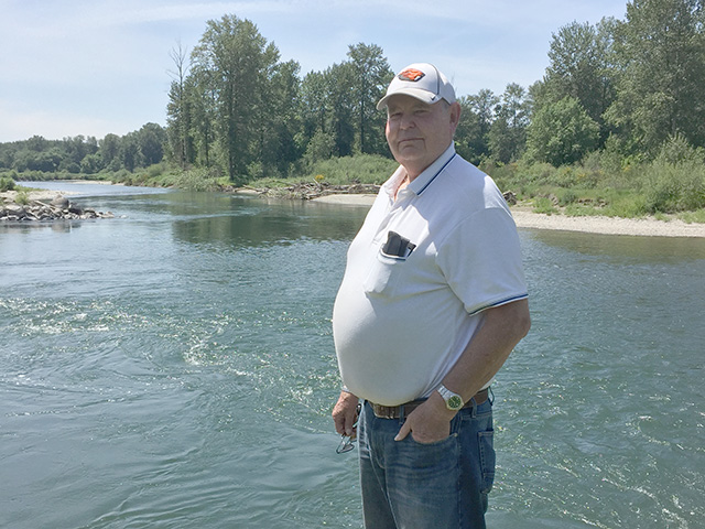 Albany, Oregon, farmer Bill Case faces some $100 million in fines for alleged Clean Water Act violations, despite following U.S. Army Corps of Engineers guidance in making repairs to a river bank. (Photo courtesy of Bill Case)